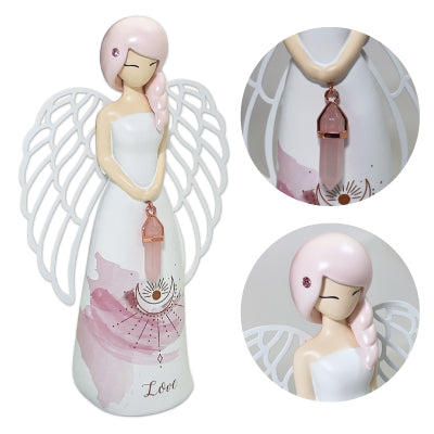 天使をモチーフにデザインされ天然石を両手に持ったドールの商品コレクション
