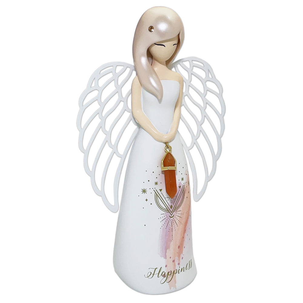 Angel 幸福の天使の置物 オレンジカラー(サンストーン), AN060