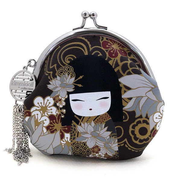 Kimmidoll 日本の女性の名前が付けられたこけしの小銭入れ(TATSUMI), KF0815
