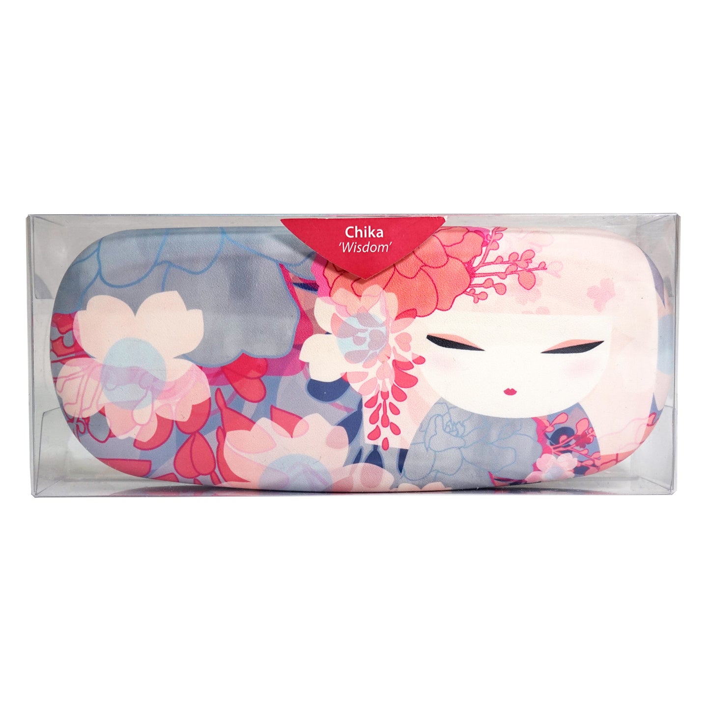 KF1166, Kimmidoll Glasses Case, Kokeshi Pattern (CHIKA)