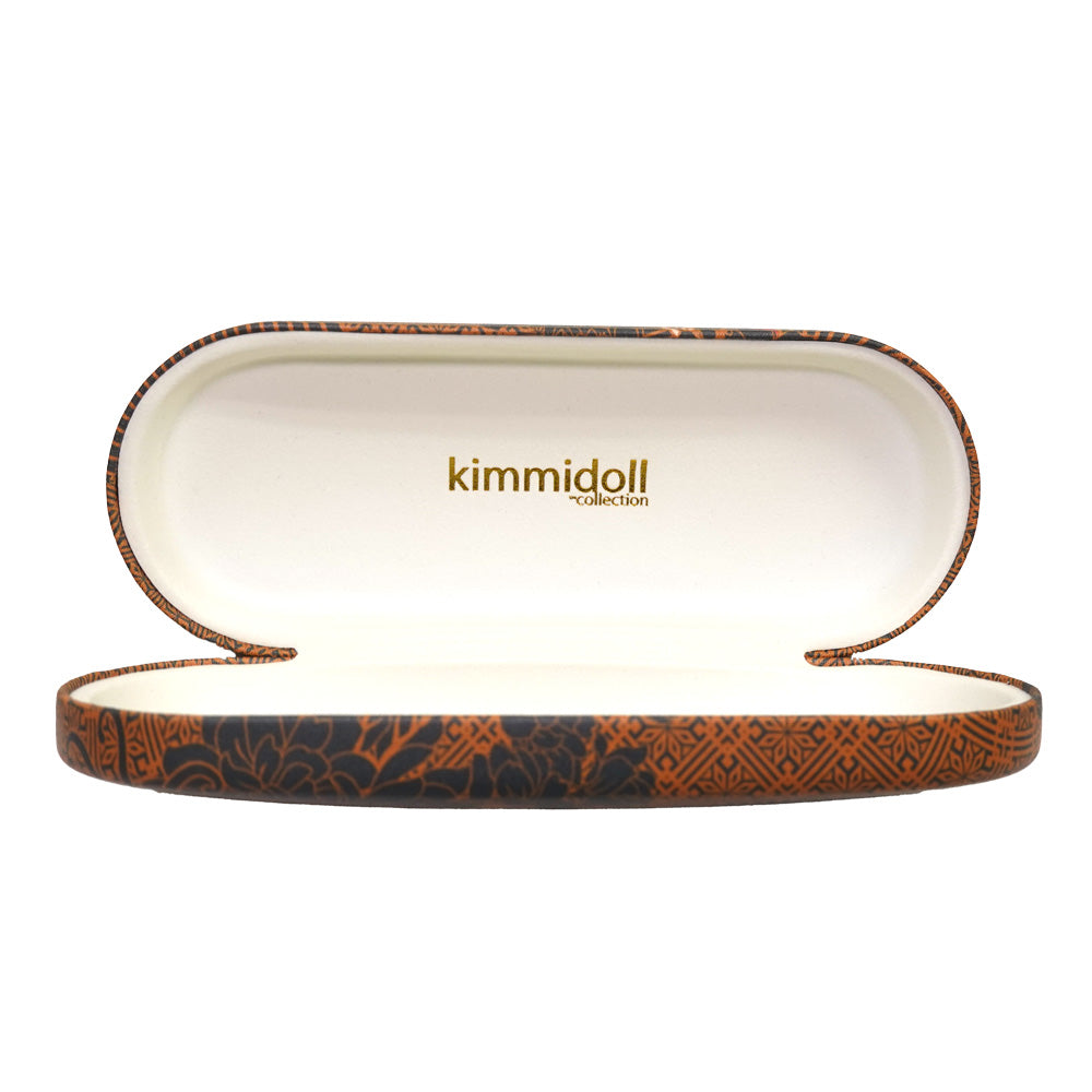 KFJP011, Kimmidoll Glasses Case (with cleaning cloth) Glasses Holder Kokeshi Pattern (TATSUYO)