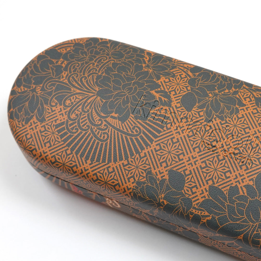 KFJP011, Kimmidoll Glasses Case (with cleaning cloth) Glasses Holder Kokeshi Pattern (TATSUYO)
