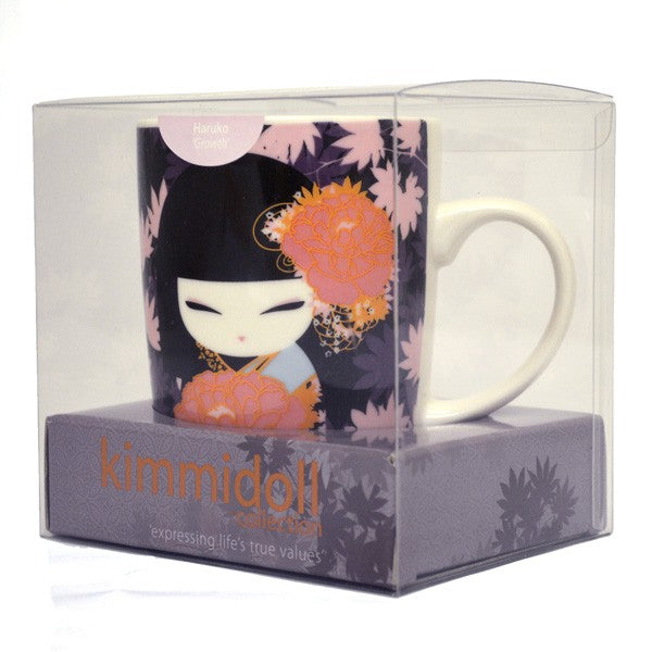 Kimmidoll 日本の女性の名前が付けられたこけしのマグカップ(HARUKO), KH1003