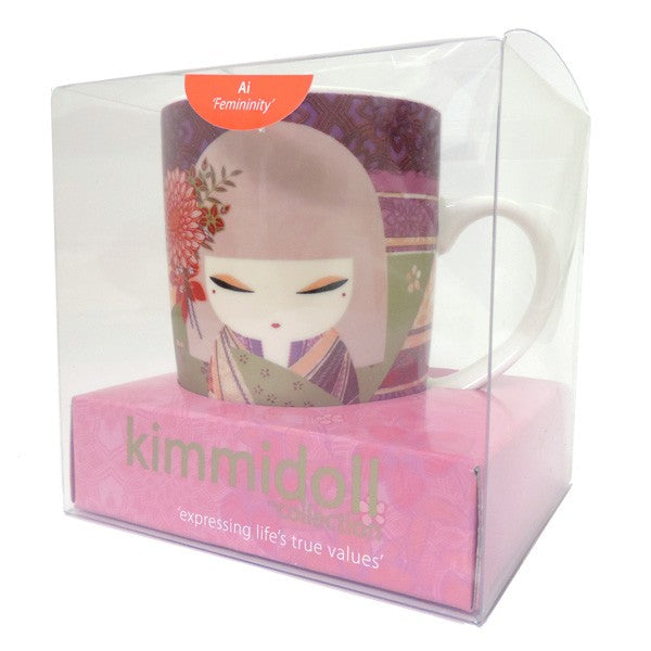 Kimmidoll 日本の女性の名前が付けられたこけしのマグカップ(AI), KH1010