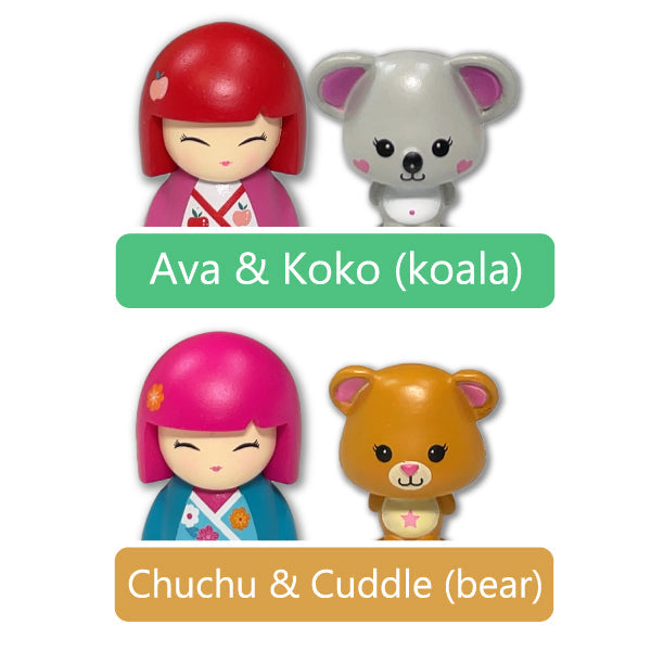 Kimmidoll ミニドールセット 小さい フィギュア オーナメント おもちゃ, KJG0353