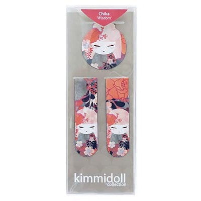 Kimmidoll 日本の女性の名前が付けられたこけしのブックマーク(CHIKA), KS1035