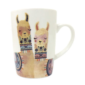 Llama Love ラマモチーフのファンシーなマグカップ, LH008