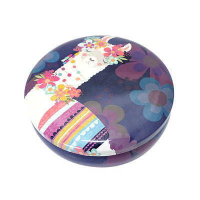 Llama Love ラマモチーフのファンシーなメタル小物入れ, LH012