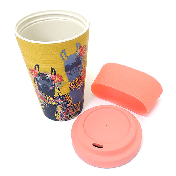 Llama Love ラマモチーフのファンシーなタンブラー, LH026