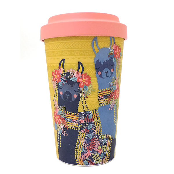 Llama Love ラマモチーフのファンシーなタンブラー, LH026