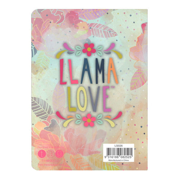 Llama Love ラマモチーフのファンシーなノート, LS026