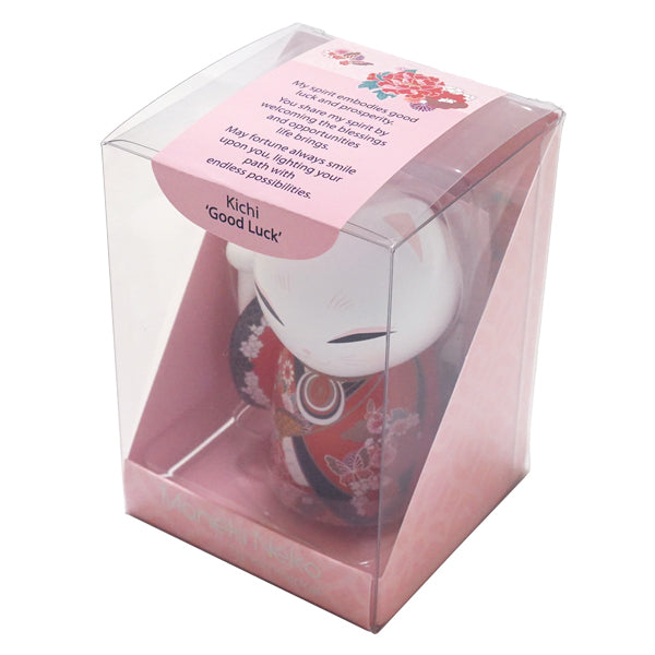 MNK002, Manekineko Keychain Figure Doll Lucky Cat Kimono (KICHI)