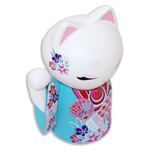 MNFL003, Manekineko ドール 置物 フィギュア 人形 招き猫 着物(YUME)