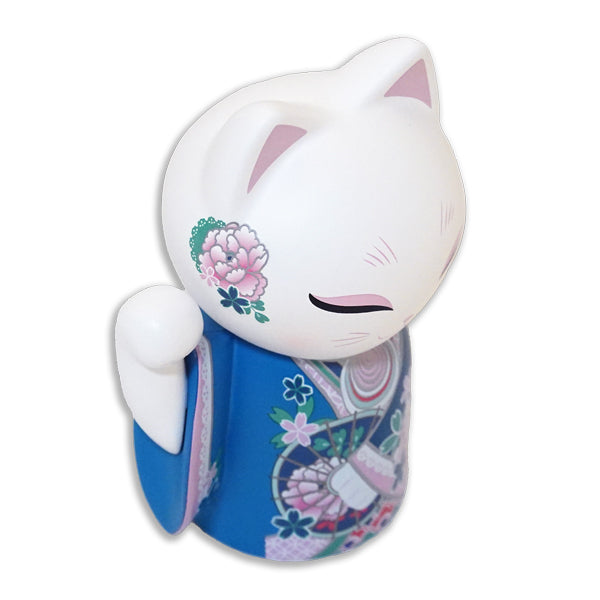 MNFL005, Manekineko Doll Figurine Figure Maneki Neko Kimono (YUKI)