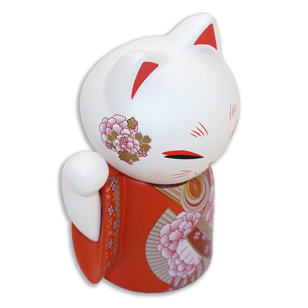 MNFL006, Manekineko ドール 置物 フィギュア 人形 招き猫 着物(HARU)