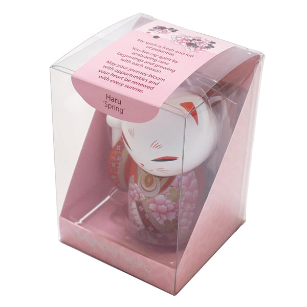 MNFL006, Manekineko ドール 置物 フィギュア 人形 招き猫 着物(HARU)