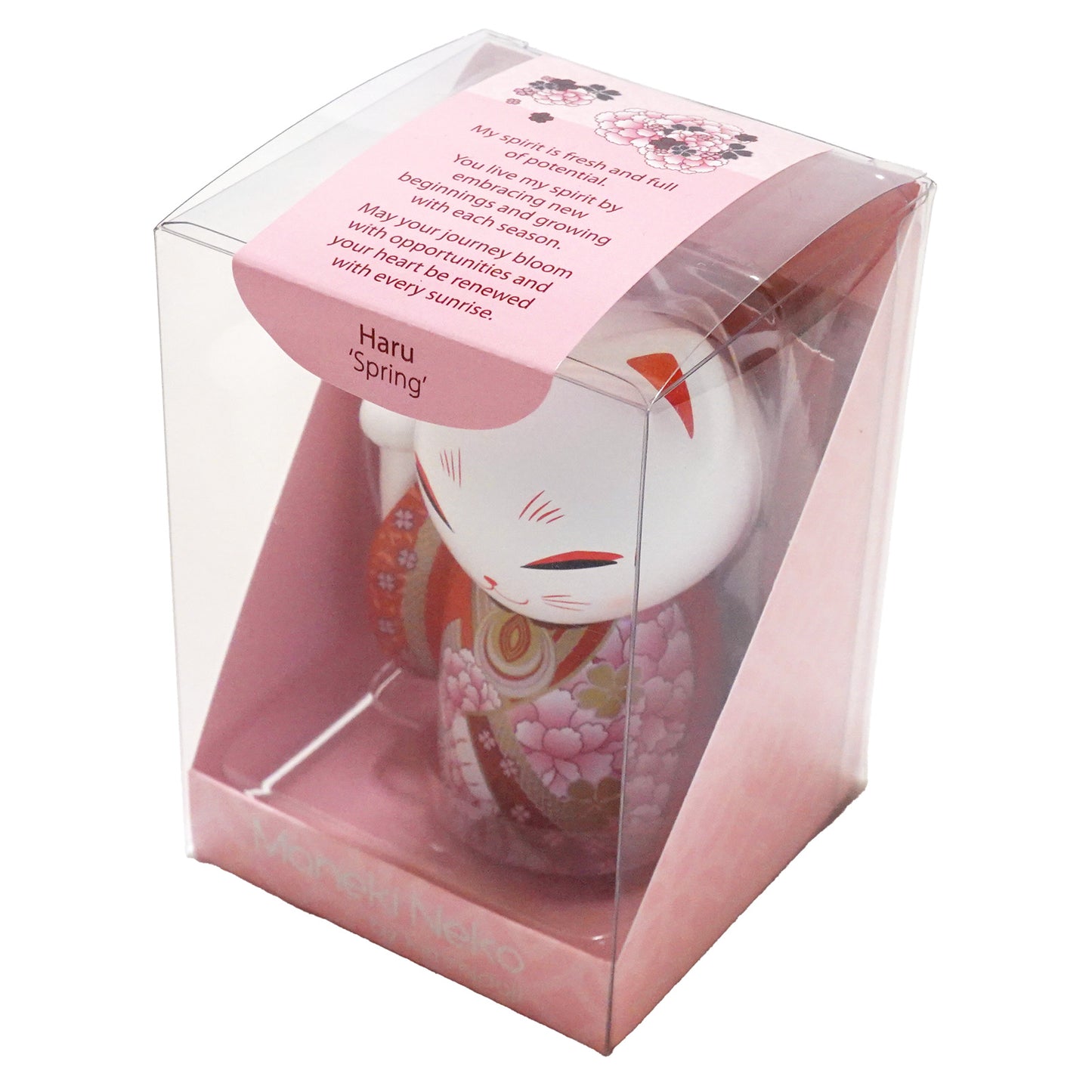 MNFL006, Manekineko ドール 置物 フィギュア 人形 招き猫 着物(HARU)