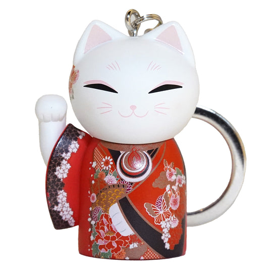 MNK002,Manekineko 招財貓鑰匙圈公仔招財貓和服(KICHI)