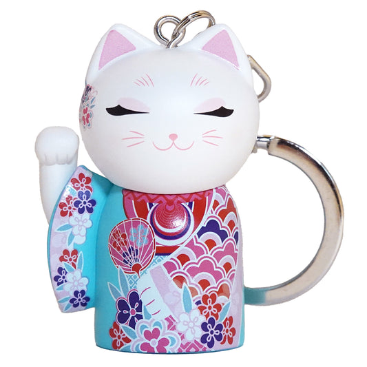 MNK003 Manekineko 招財貓鑰匙圈公仔招財貓和服(YUME)