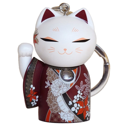 MNK004,Manekineko 招財貓鑰匙圈公仔招財貓和服(KANA)