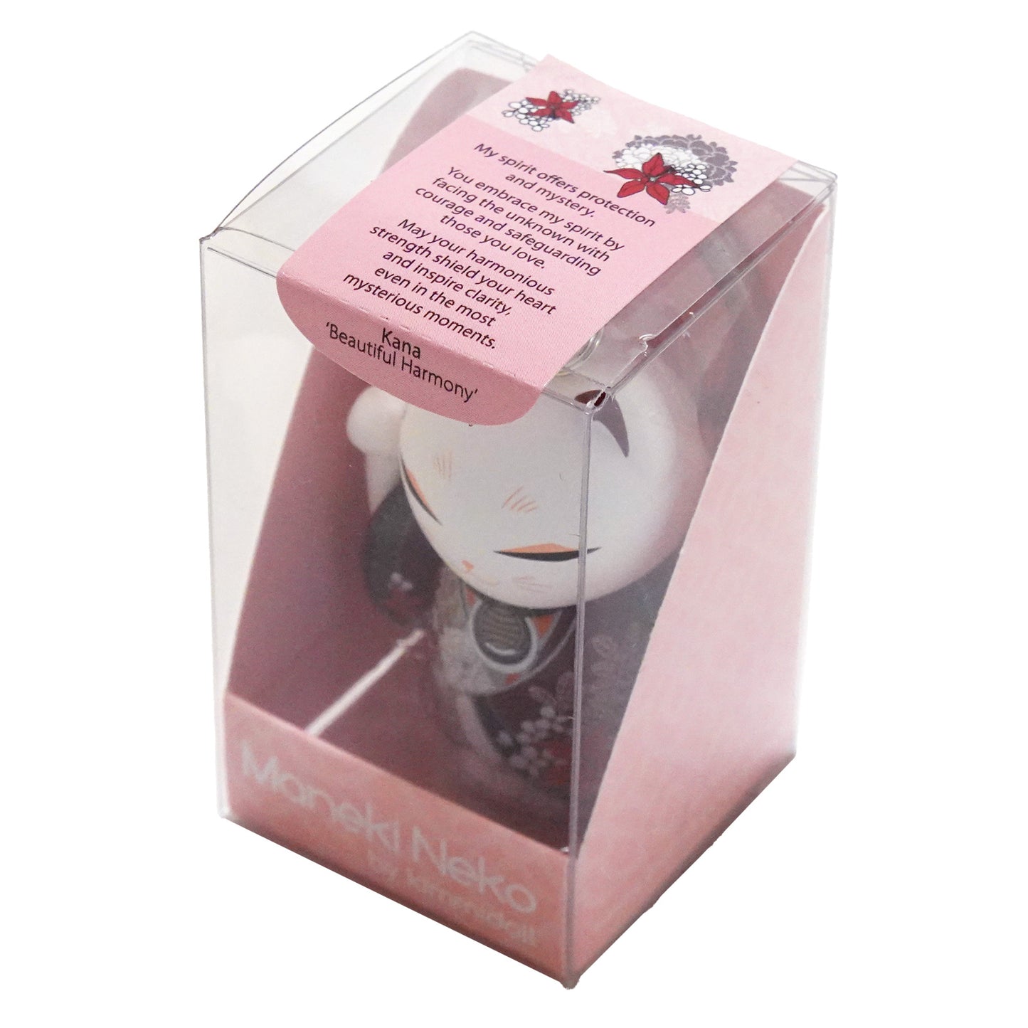 MNK004, Manekineko キーホルダー フィギュア 人形 招き猫 着物 (KANA)