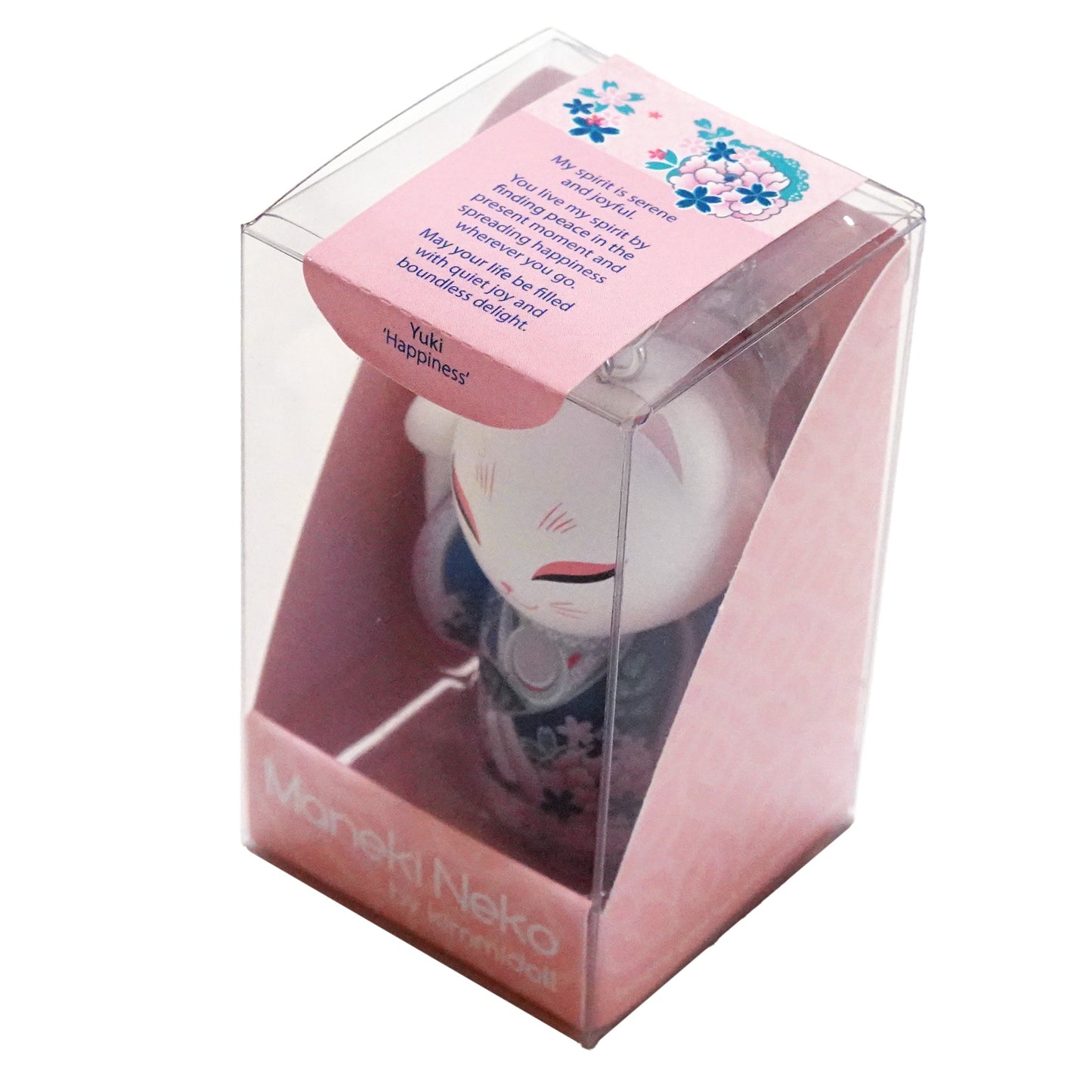 MNK005, Manekineko キーホルダー フィギュア 人形 招き猫 着物 (YUKI)