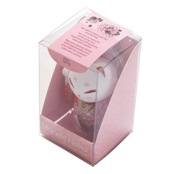MNK006, Manekineko Keychain Figure Doll Lucky Cat Kimono (HARU)