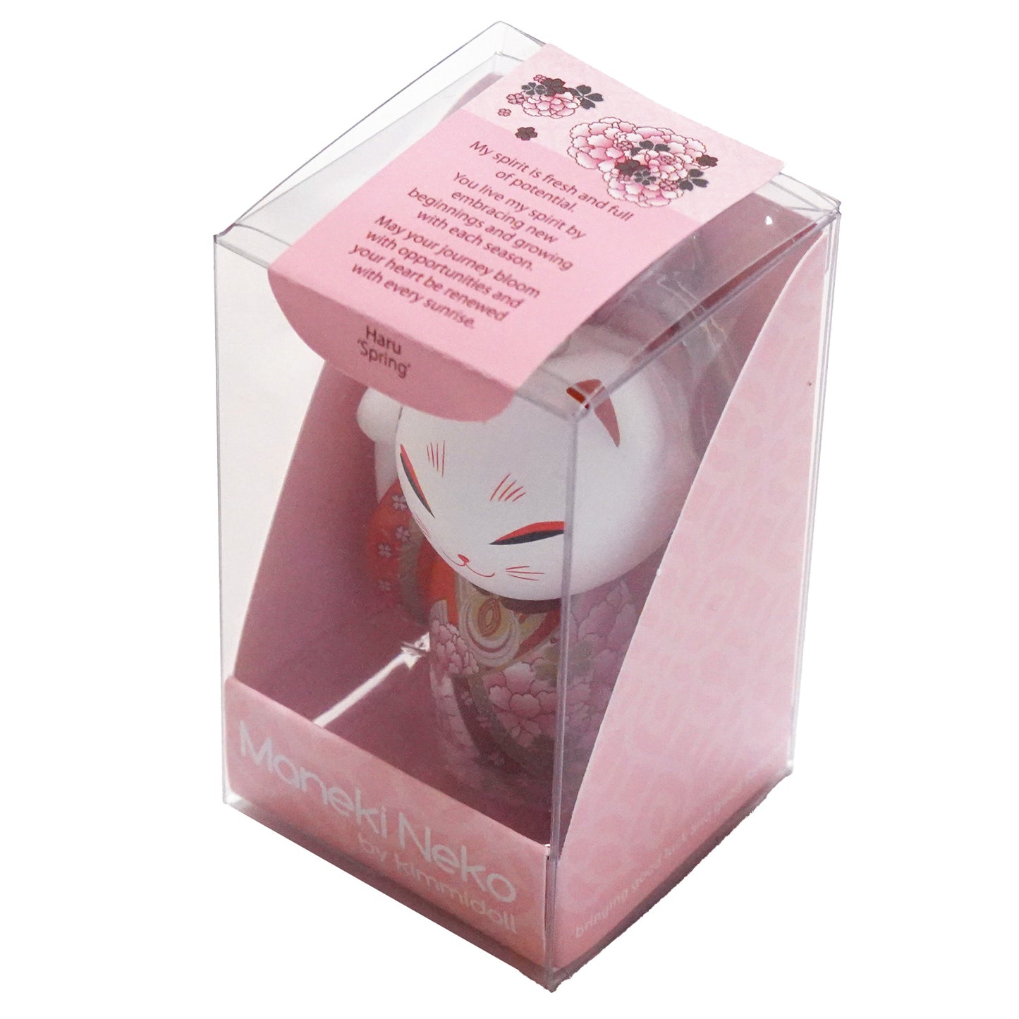 MNK006, Manekineko キーホルダー フィギュア 人形 招き猫 着物 (HARU)