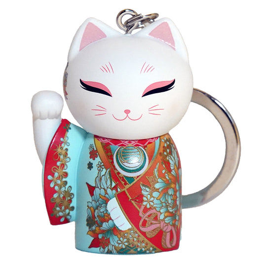 MNK007,Manekineko 招財貓鑰匙圈公仔招財貓和服(HOSHI)