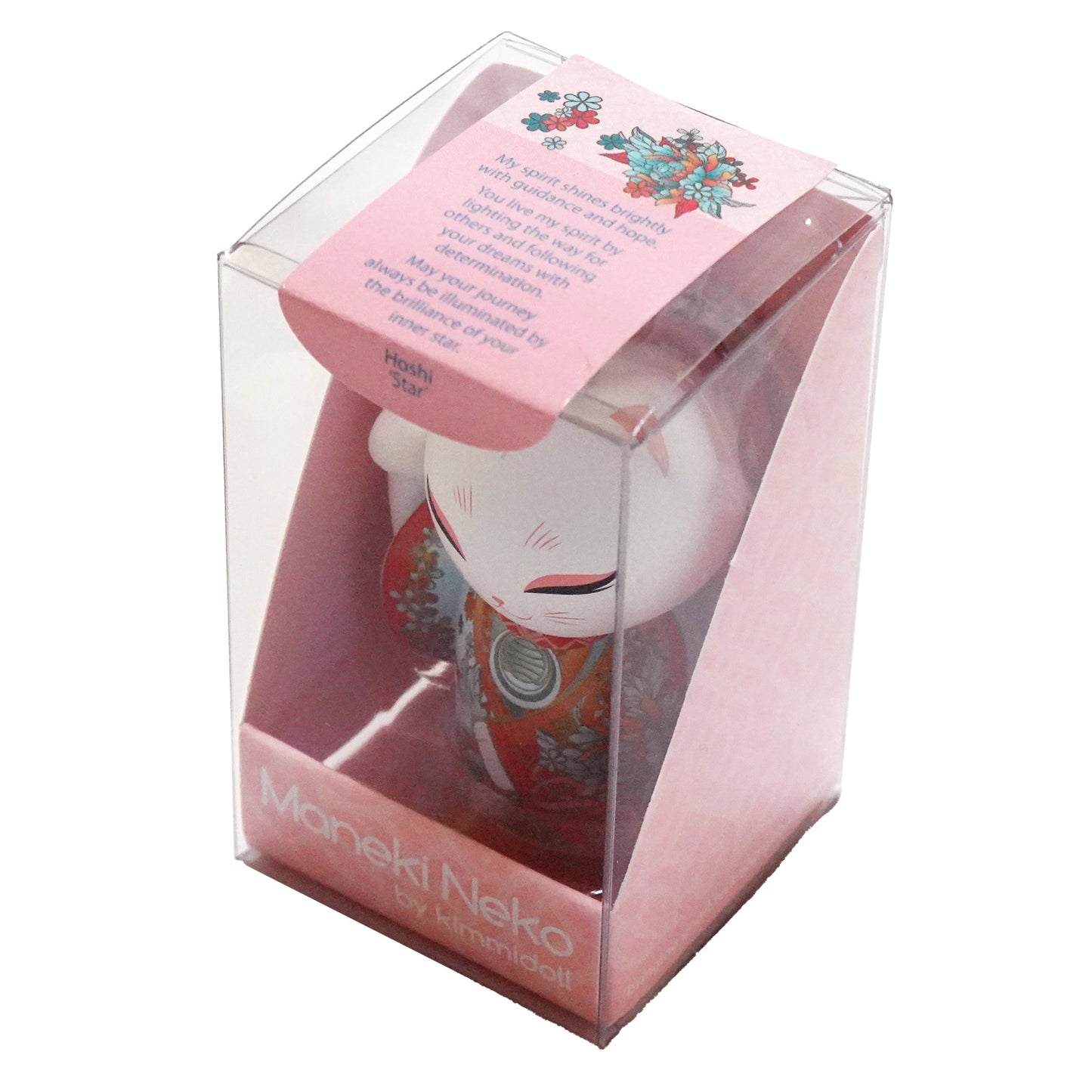 MNK007, Manekineko キーホルダー フィギュア 人形 招き猫 着物 (HOSHI)