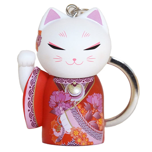 MNK008,Manekineko 招財貓鑰匙圈公仔招財貓和服(EMI)