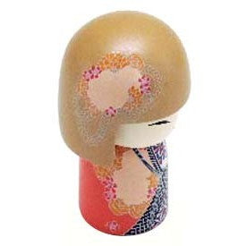 Kimmidoll 日本の女性の名前が付けられたこけしのSサイズのドール(KAONA), TGKFS099