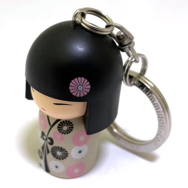 Kimmidoll 日本の女性の名前が付けられたこけしのキーホルダー(YOSHIMI), TGKK066