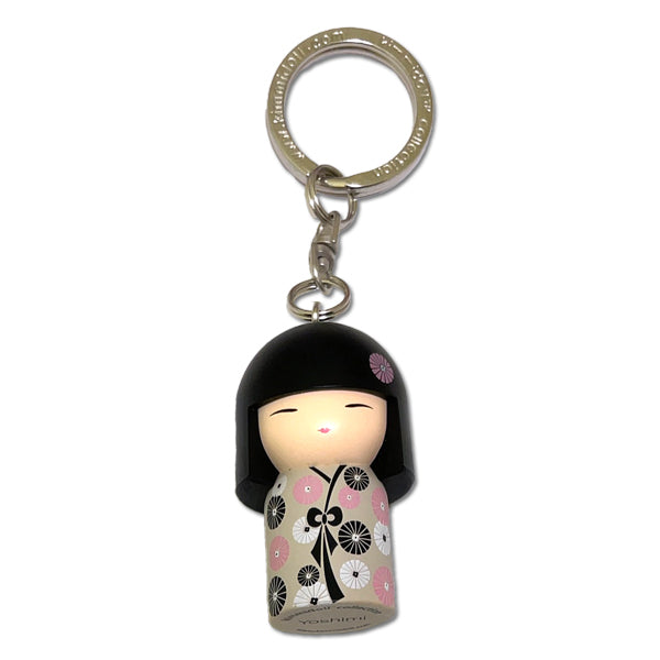 Kimmidoll 日本の女性の名前が付けられたこけしのキーホルダー(YOSHIMI), TGKK066