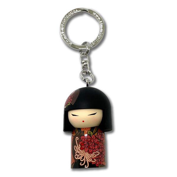 Kimmidoll 日本の女性の名前が付けられたこけしのキーホルダー(TATSUYO), TGKK138