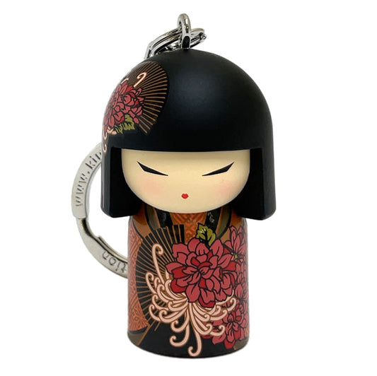 Kimmidoll 日本の女性の名前が付けられたこけしのキーホルダー(TATSUYO), TGKK138