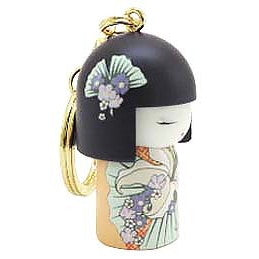 Kimmidoll 日本の女性の名前が付けられたこけしのキーホルダー(CHIZURU), TGKK195