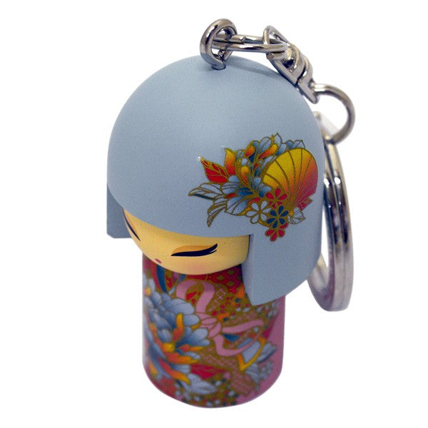 Kimmidoll 日本の女性の名前が付けられたこけしのキーホルダー(KAZUMI), TGKK275