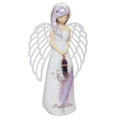 Angel 守護の天使の置物 パープルカラー(アメジスト), AN058