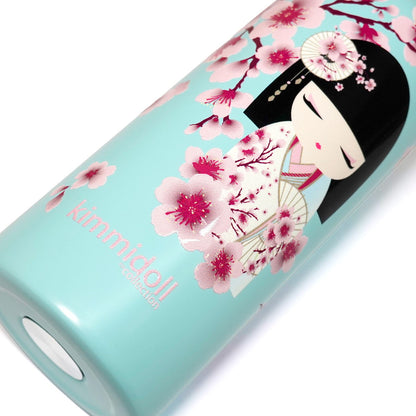 KDDB001F, Kimmidoll ドリンクボトル 水筒 500ml 二重構造ステンレス BPAフリー こけし(SAKURA)