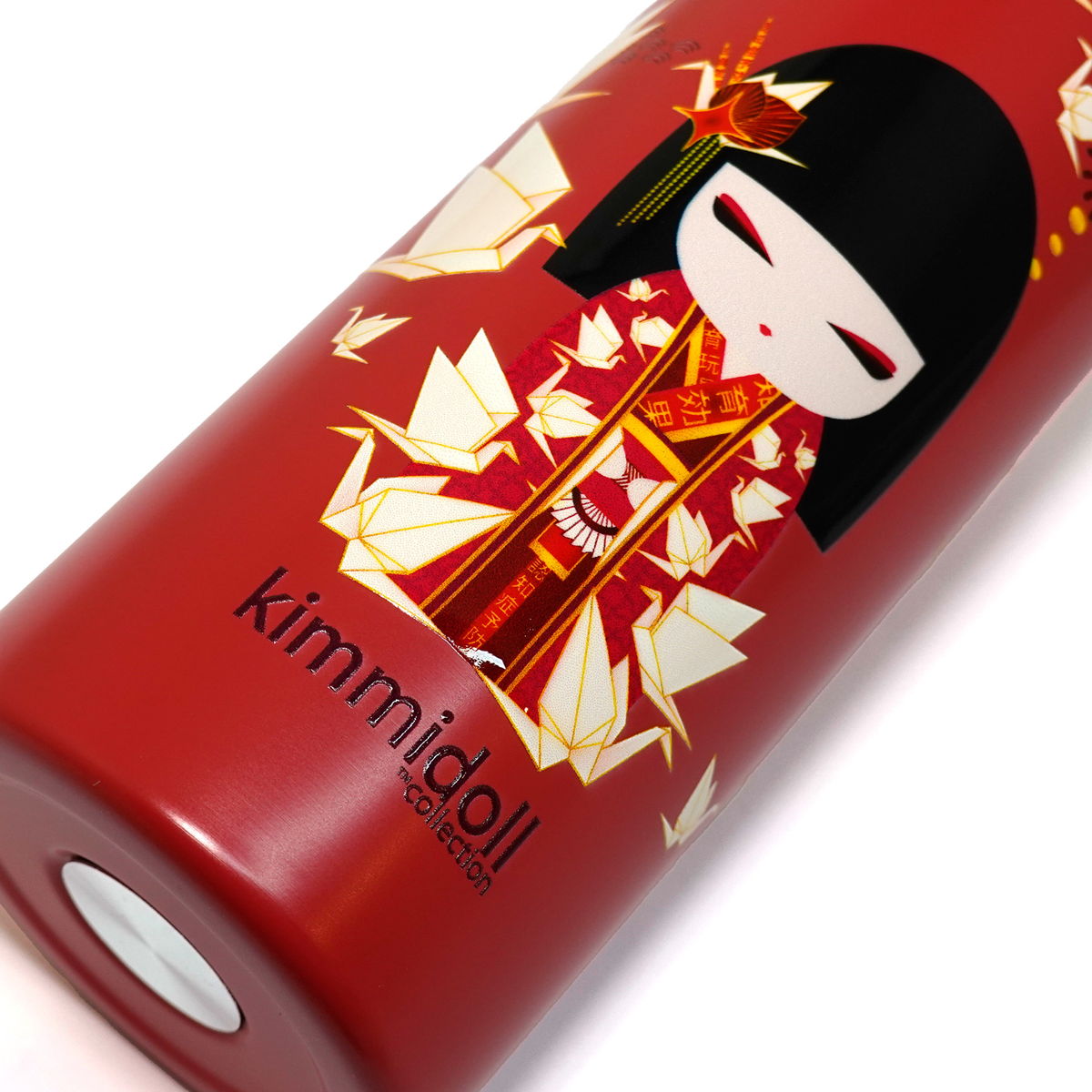 KDDB002F, Kimmidoll Gourde 500 ml en acier inoxydable à double paroi, sans BPA, motif Kokeshi(NOZOMI)