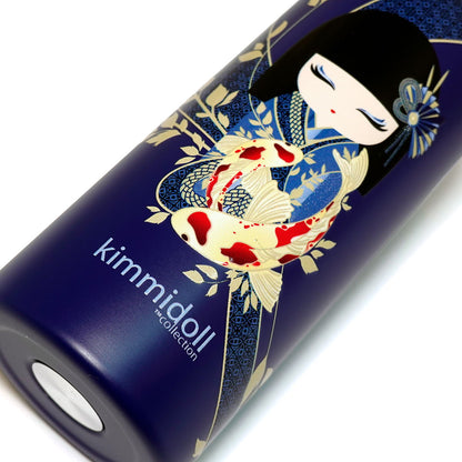 KDDB004F, Kimmidoll ドリンクボトル 水筒 500ml 二重構造ステンレス BPAフリー こけし (RIKIYO)