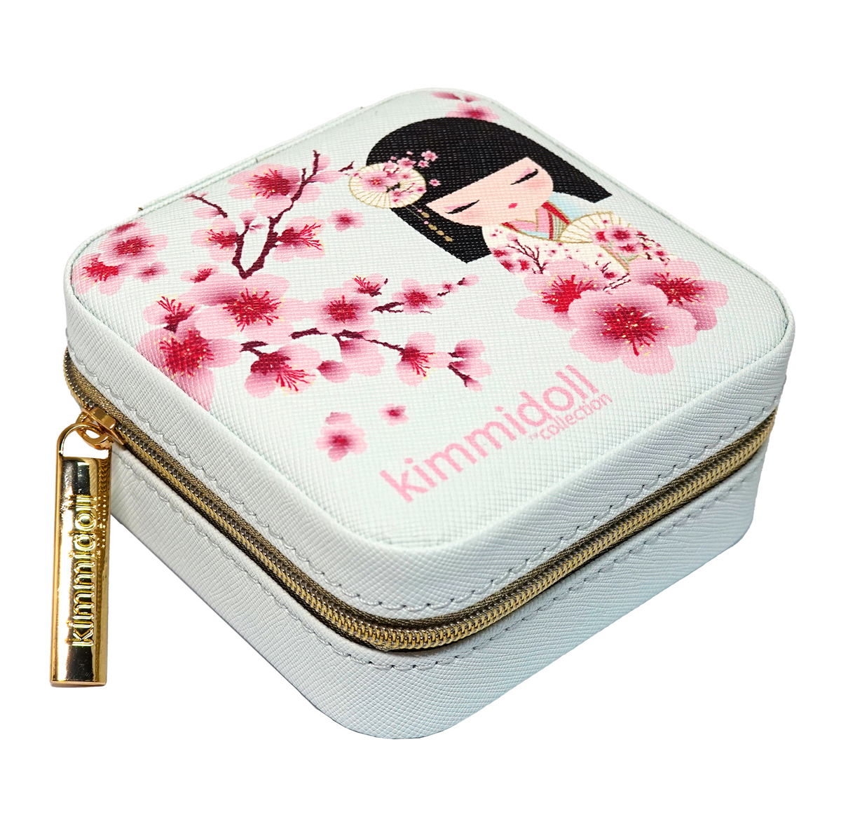 KDJC001F, Kimmidoll ジュエリーケース アクセサリー収納 コンパクト こけし(SAKURA)