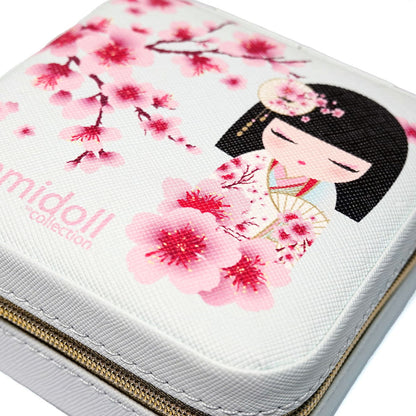 KDJC001F, Kimmidoll ジュエリーケース アクセサリー収納 コンパクト こけし(SAKURA)
