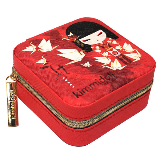 KDJC002F, Kimmidoll Schmuckkästchen, kompakte Schmuckaufbewahrung, Kokeshi-Design(NOZOMI)