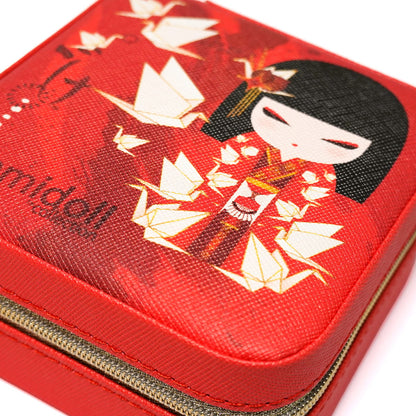 KDJC002F, Kimmidoll ジュエリーケース アクセサリー収納 コンパクト こけし(NOZOMI)