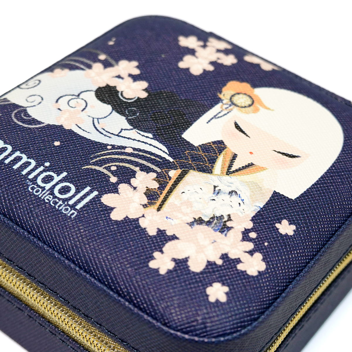 KDJC003F, Kimmidoll ジュエリーケース アクセサリー収納 コンパクト こけし(MINAMI)