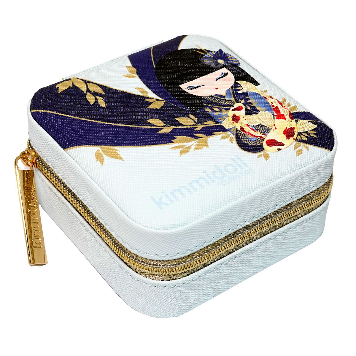 KDJC004F, Kimmidoll ジュエリーケース アクセサリー収納 コンパクト こけし (RIKIYO)