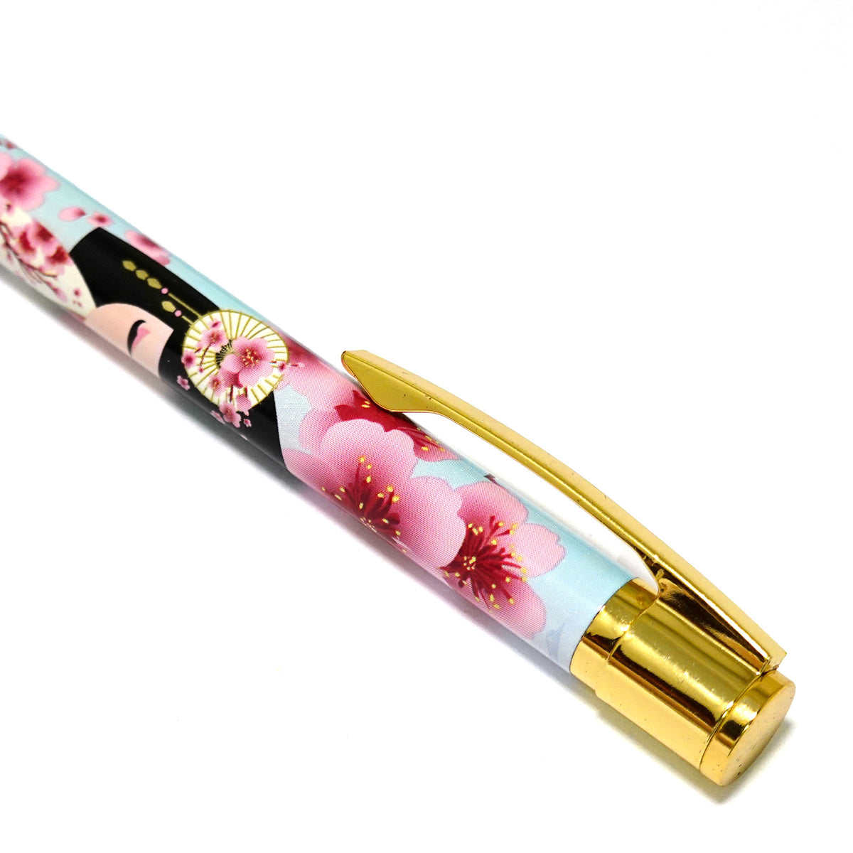 KDP001F, Kimmidoll ツイスト式ボールペン 回転式 こけし 黒インク 文房具(SAKURA)