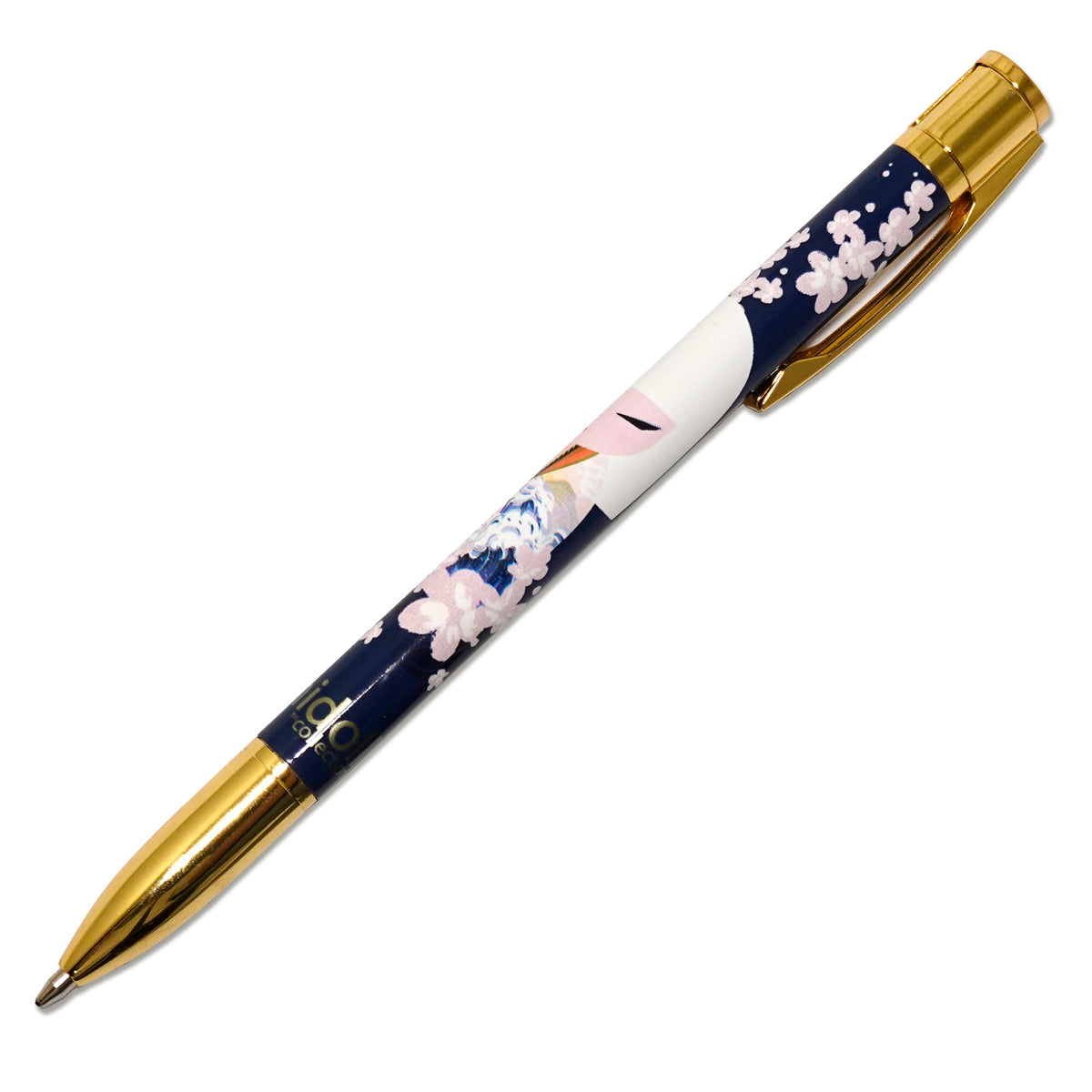 KDP003F, Kimmidoll ツイスト式ボールペン 回転式 こけし 黒インク 文房具(MINAMI)